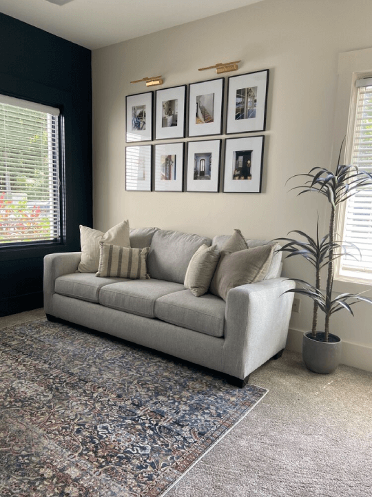 Masculine Office with Blue Tones