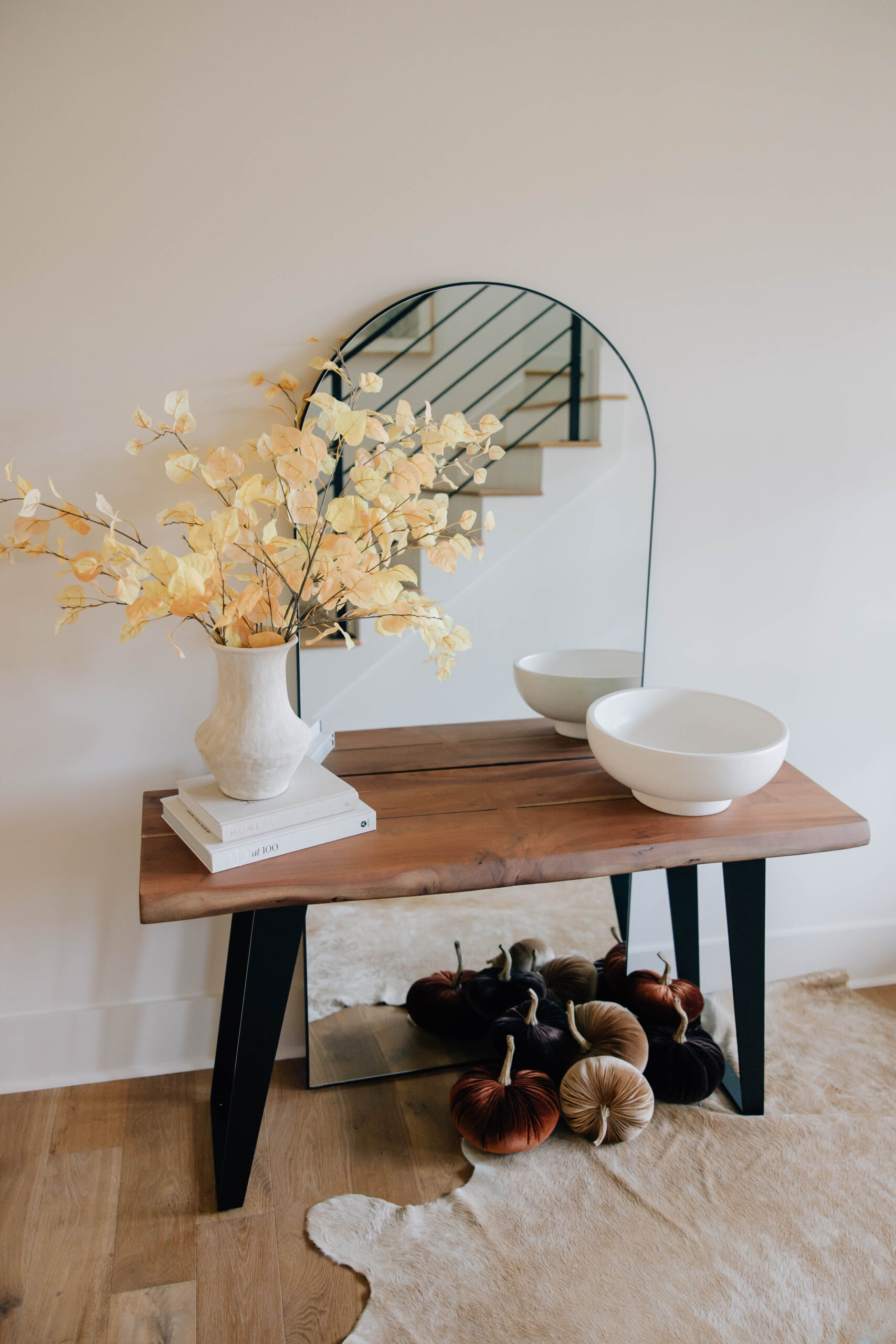 Festive fall entry way